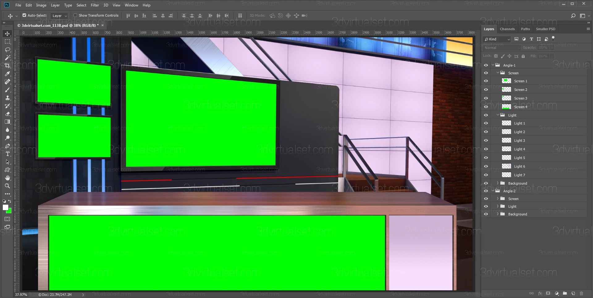 Virtual Studio 113B for Photoshop Templates
